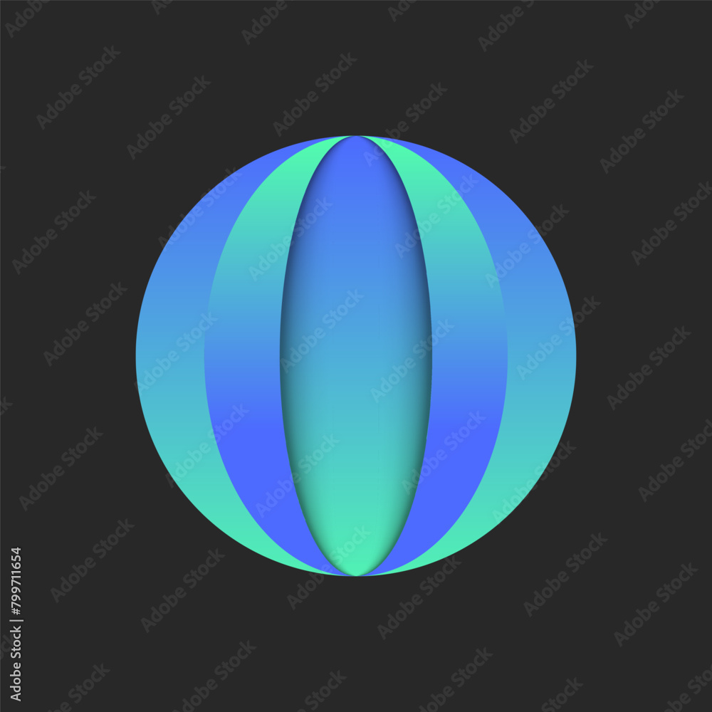Letter O or number 0 logo in a round shape, featuring a green and blue gradient symbol with a 3D shadows effect. Creative identity circular emblem design mockup. Letter O or number 0 logo in a round shape, featuring a green and blue gradient symbol with a 3D shadows effect. Creative identity circular emblem design mockup.