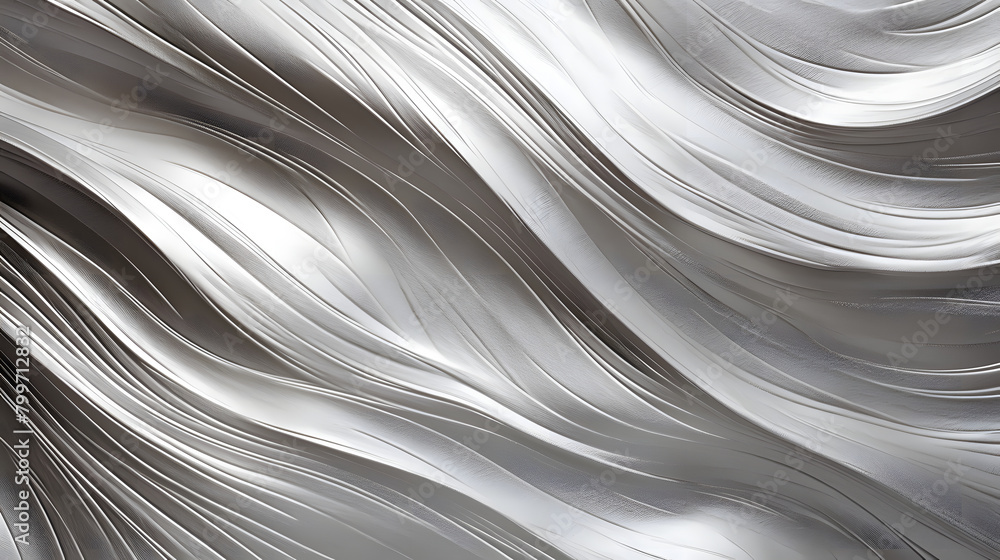 Obraz premium Digital retro silver textured graphics poster background