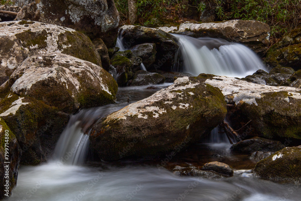 Fototapeta premium Waterfall along Fox Creek in Virginia