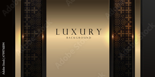 Luxurious Elegant Black and Gold Geometric Design, Abstract Elegance for HD Wallpaper, Web, and More, Stylish Graphics for Cover Design, Menu Templates and Web Graphics