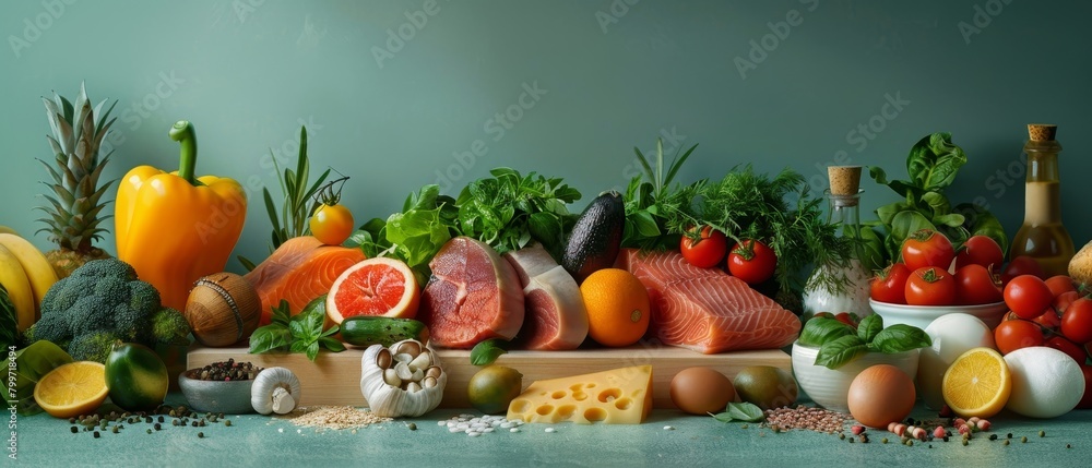 Create an interactive 3D gallery for a nutritionist s website where users can explore different food groups and learn about their health benefits