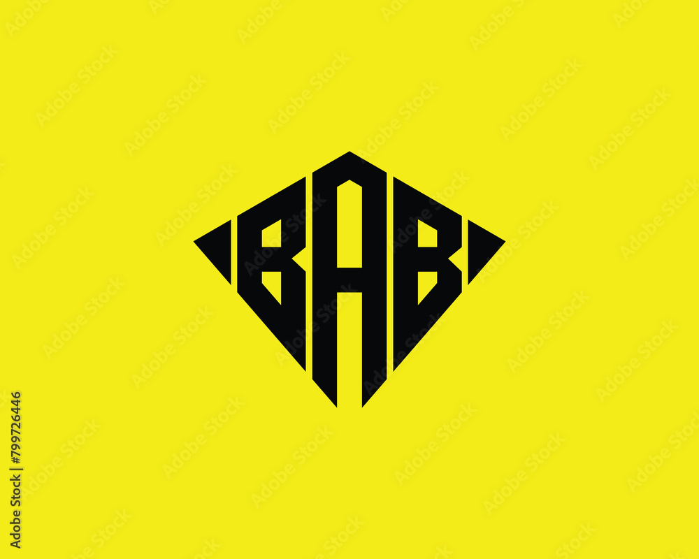 BAB logo design vector template BAB logo design vector template