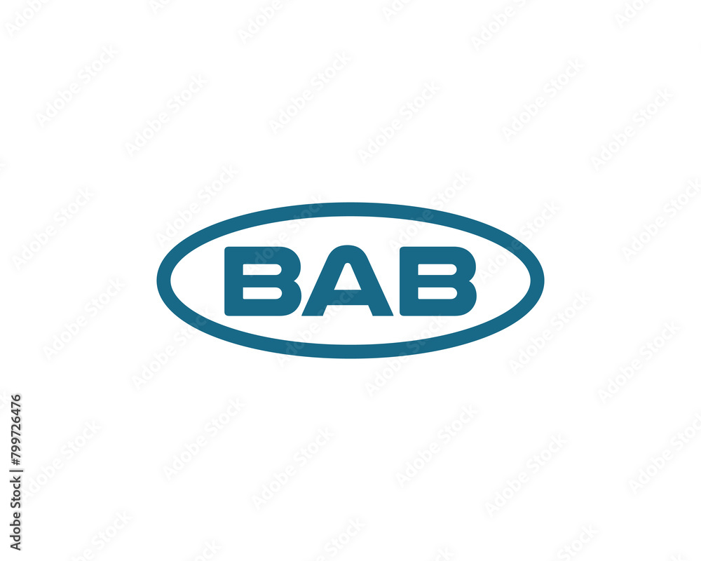 BAB logo design vector template BAB logo design vector template