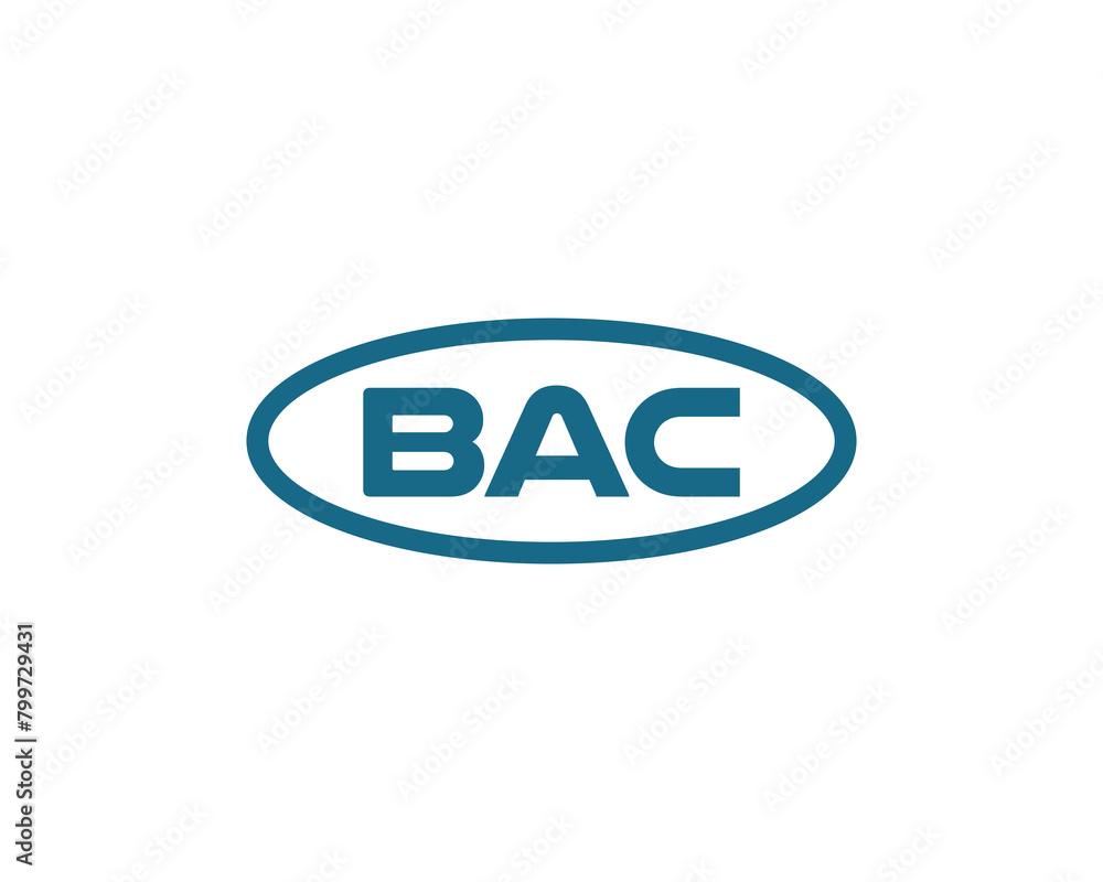 BAC Logo design vector template BAC Logo design vector template