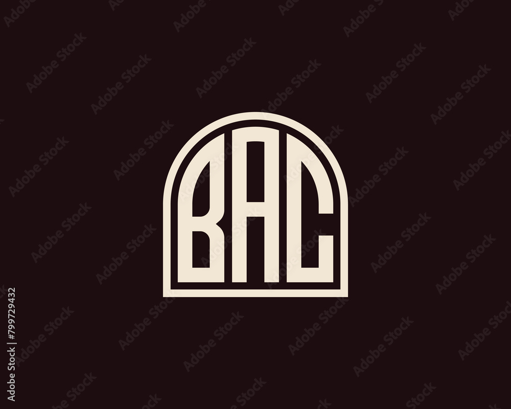 BAC Logo design vector template