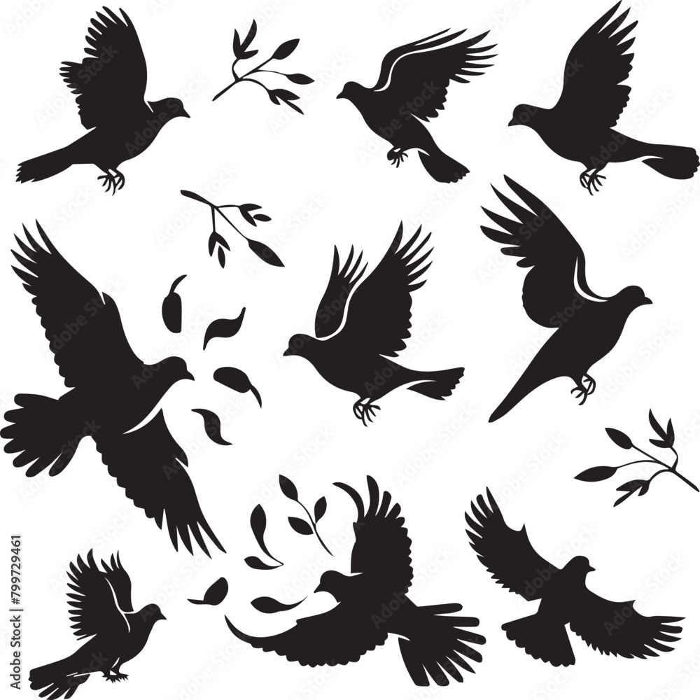 Obraz premium set of birds