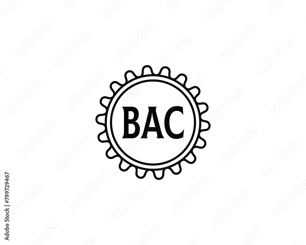 BAC Logo design vector template BAC Logo design vector template