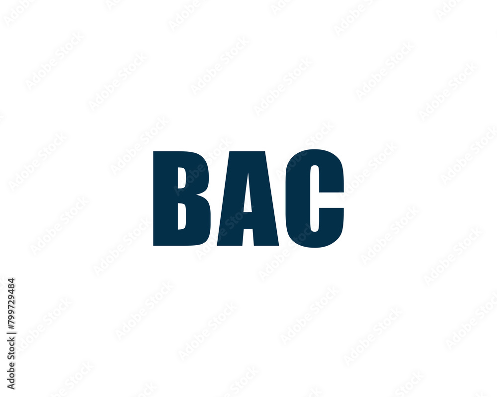 BAC Logo design vector template