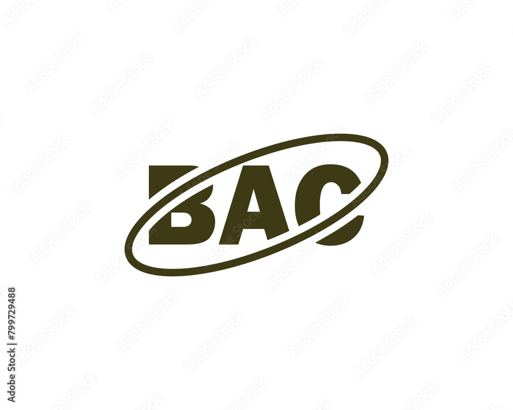BAC Logo design vector template BAC Logo design vector template