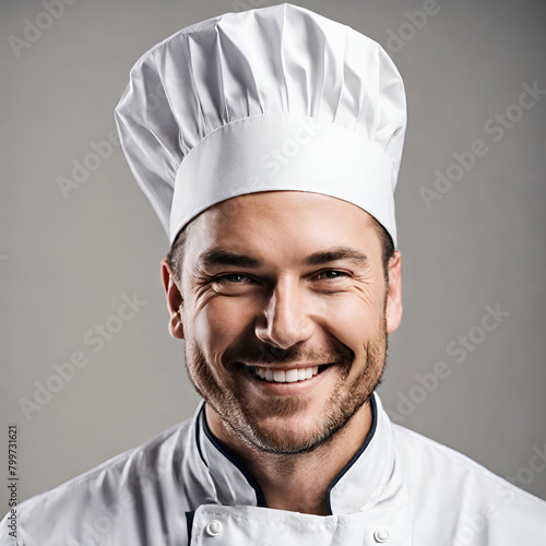 Smiling Chef looking the camera