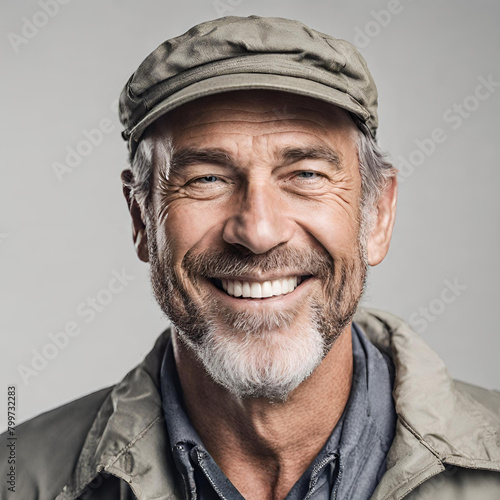 Smiling Fisherman Enjoying the Day