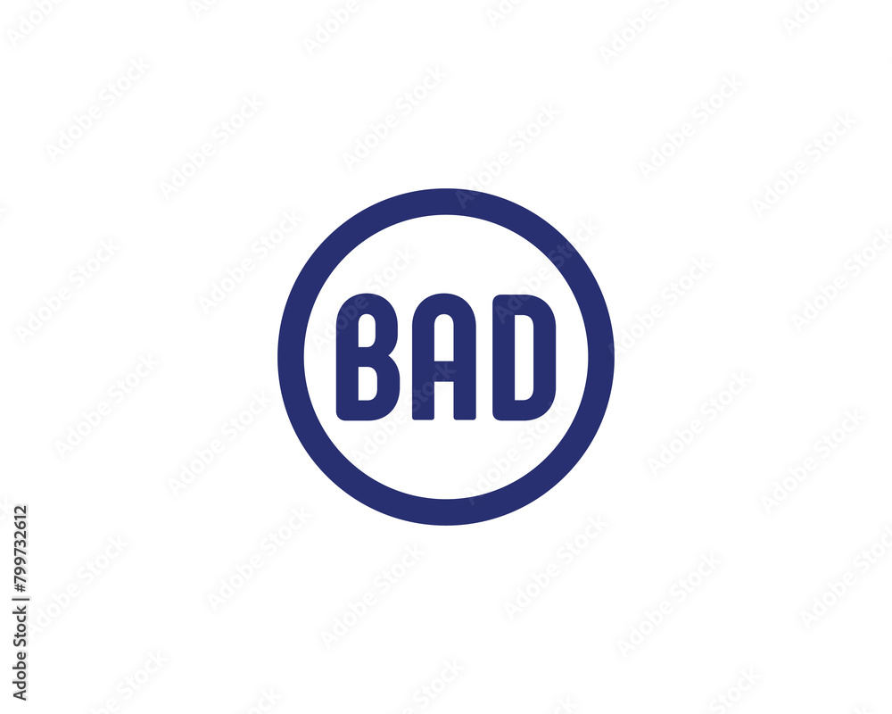 BAD logo design vector template BAD logo design vector template