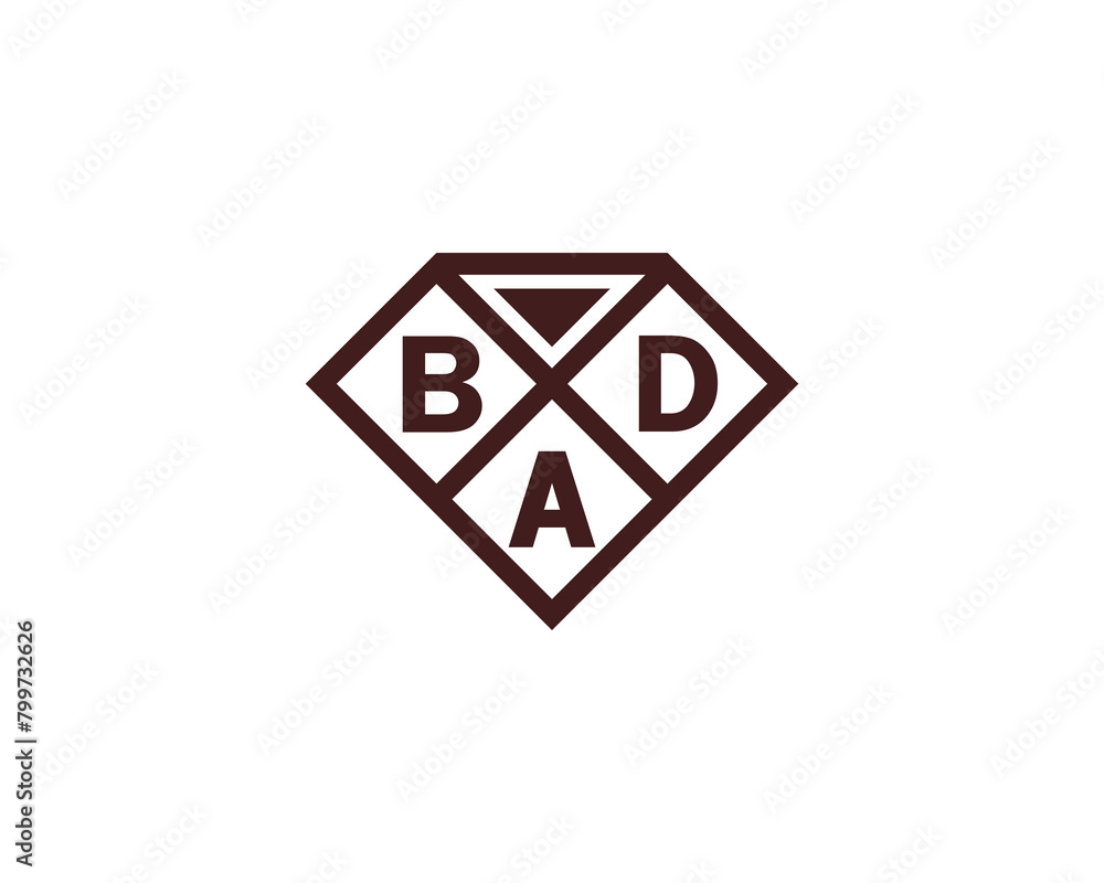 BAD logo design vector template