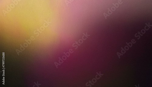 Radiant Elegance: Fuchsia Pink and Yellow Grainy Gradient Poster