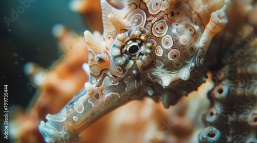 Macro shot of a seahorse photo