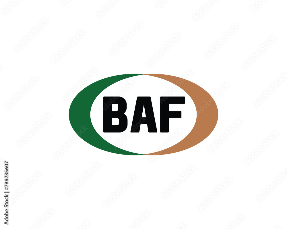 BAF logo design vector template BAF logo design vector template