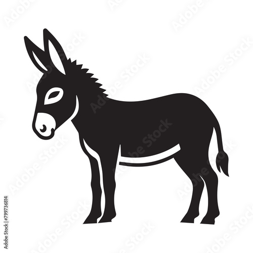Donkey Silhouette Vector Illustration © Design thinking6 