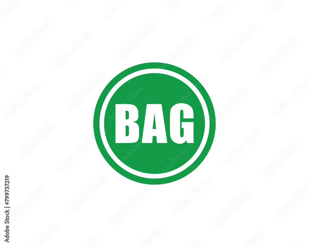 BAG logo design vector template BAG logo design vector template