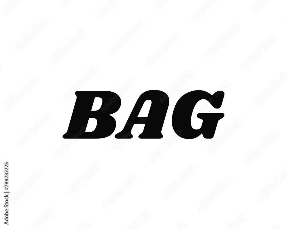 BAG logo design vector template BAG logo design vector template