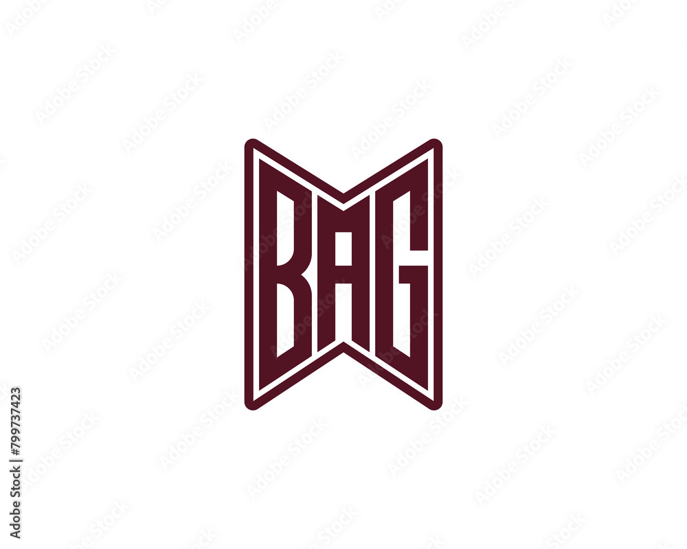 BAG logo design vector template BAG logo design vector template