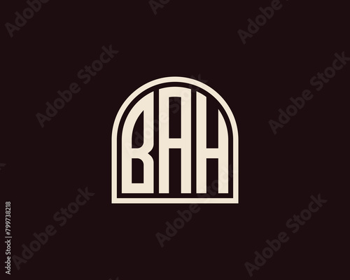 BAH Logo design vector template