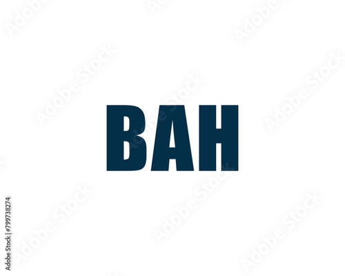 BAH Logo design vector template