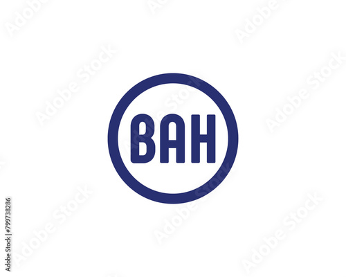 BAH Logo design vector template