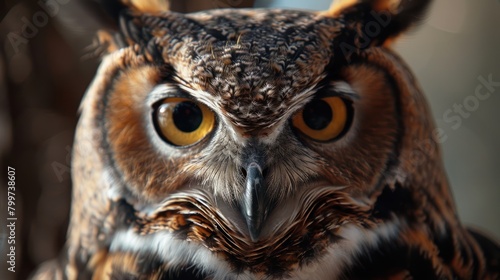 Macro shot of an owl © suteeda