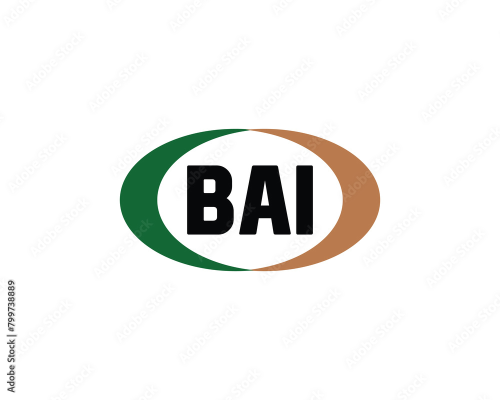 BAI logo design vector template BAI logo design vector template