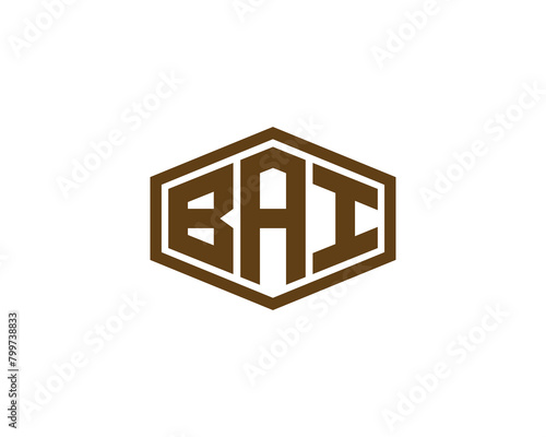 BAI logo design vector template