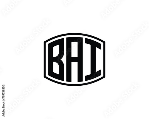 BAI logo design vector template