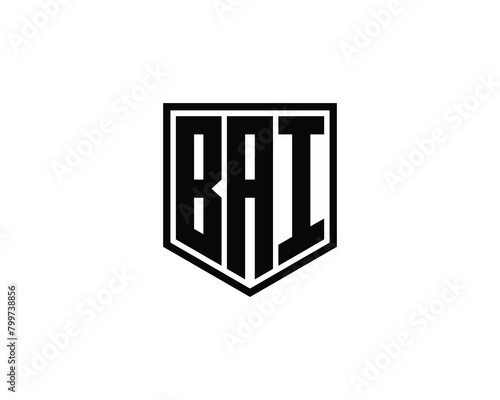 BAI logo design vector template