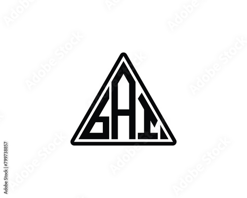 BAI logo design vector template