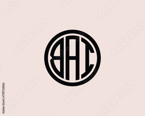 BAI logo design vector template