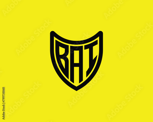 BAI logo design vector template