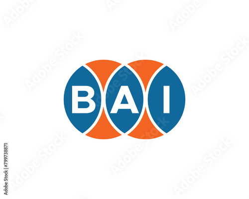 BAI logo design vector template