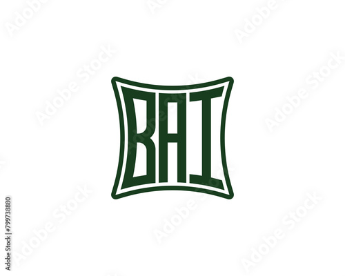 BAI logo design vector template