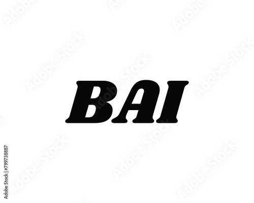 BAI logo design vector template