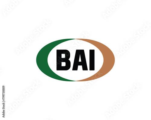 BAI logo design vector template