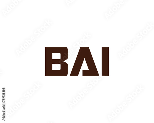 BAI logo design vector template