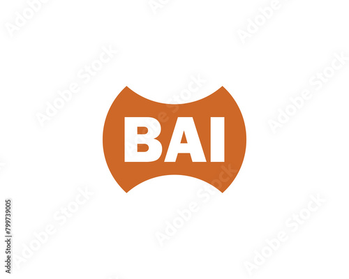 BAI logo design vector template