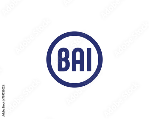 BAI logo design vector template