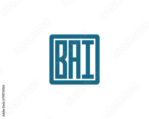 BAI logo design vector template