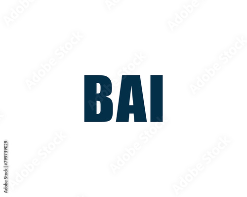 BAI logo design vector template