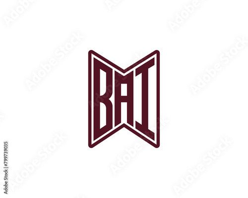 BAI logo design vector template