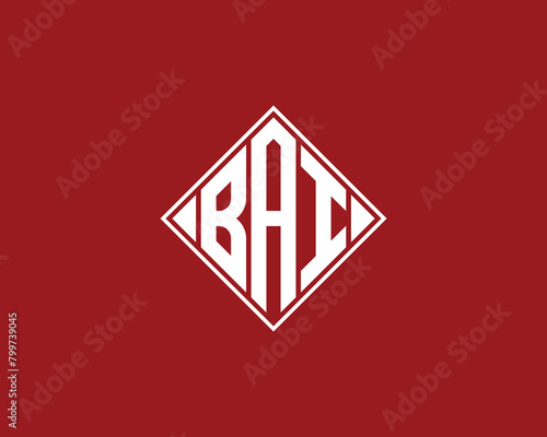 BAI logo design vector template