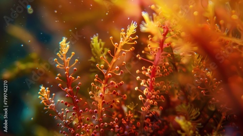 Macro shot of saltwater plants