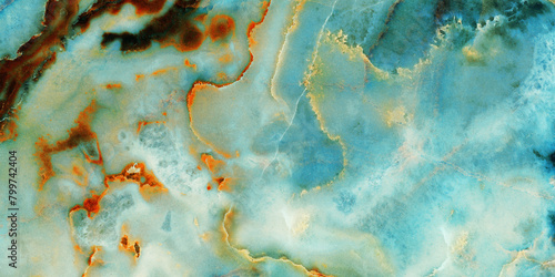 aqua colour marble texture with high resolution