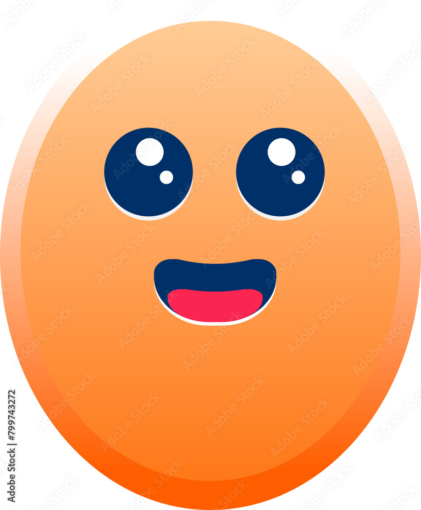 Cute smiling emoji. Happy face. illustration. Abstract kawaii cute emoji cartoon. Concept for children and learning. Cute smiling emoji. Happy face. illustration. Abstract kawaii cute emoji cartoon. Concept for children and learning.