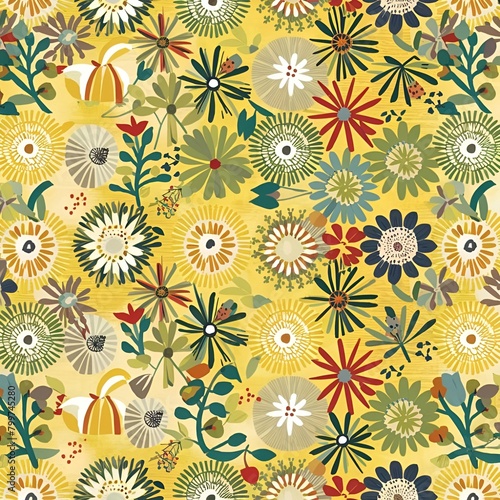 seamless floral pattern © BYEONGCHEOL BANG